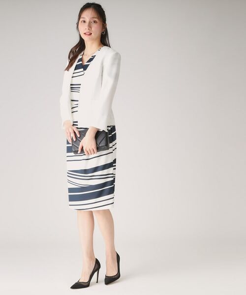 COUP DE CHANCE / クードシャンス ミニ丈・ひざ丈ワンピース | 【洗える/日本製】カシュクール風デザインワンピース | 詳細7