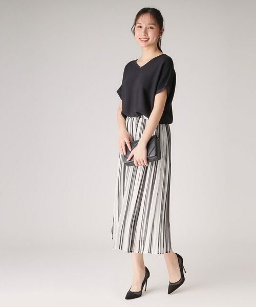 COUP DE CHANCE / クードシャンス セットアップ | 【洗える】ニットトップス／プリーツスカートのセットアップ | 詳細11