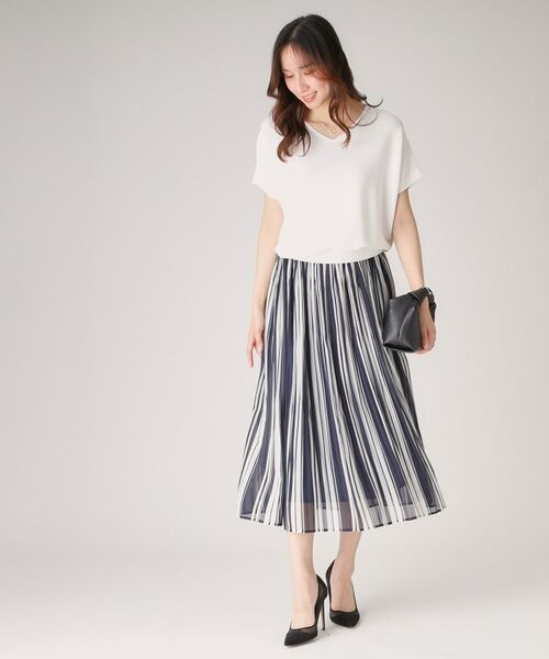 COUP DE CHANCE / クードシャンス セットアップ | 【洗える】ニットトップス／プリーツスカートのセットアップ | 詳細4