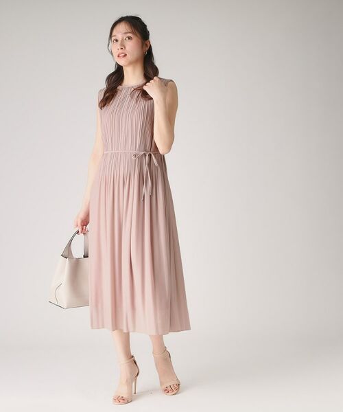 COUP DE CHANCE / クードシャンス ミニ丈・ひざ丈ワンピース | 【洗える/プリーツ加工】ノースリーブワンピース | 詳細10