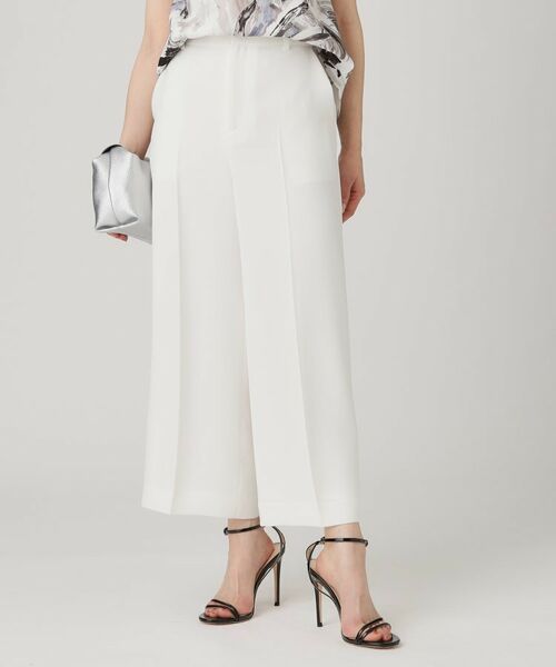 COUP DE CHANCE / クードシャンス パンツ | 【洗える／日本製／裏付き】センタープレス入ワイドパンツ | 詳細1