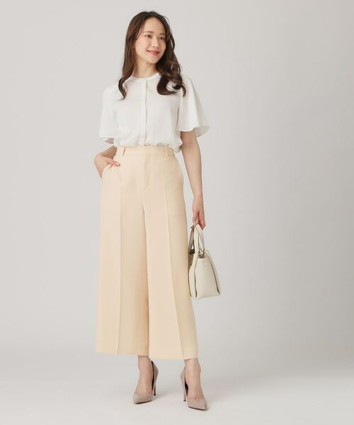 COUP DE CHANCE / クードシャンス パンツ | 【洗える／日本製／裏付き】センタープレス入ワイドパンツ | 詳細10