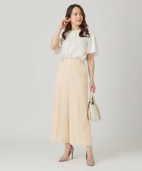 COUP DE CHANCE / クードシャンス パンツ | 【洗える／日本製／裏付き】センタープレス入ワイドパンツ | 詳細11