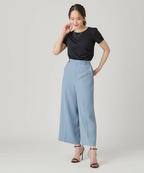 COUP DE CHANCE / クードシャンス パンツ | 【洗える／日本製／裏付き】センタープレス入ワイドパンツ | 詳細14