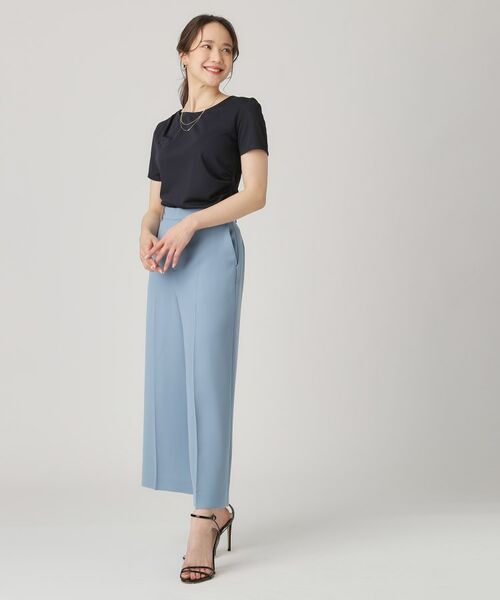 COUP DE CHANCE / クードシャンス パンツ | 【洗える／日本製／裏付き】センタープレス入ワイドパンツ | 詳細15