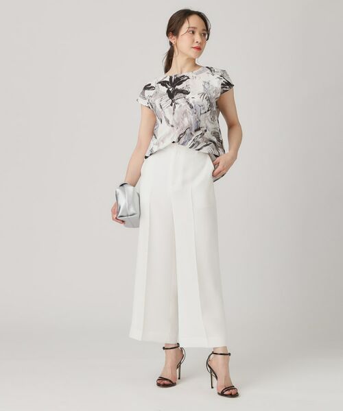 COUP DE CHANCE / クードシャンス パンツ | 【洗える／日本製／裏付き】センタープレス入ワイドパンツ | 詳細3