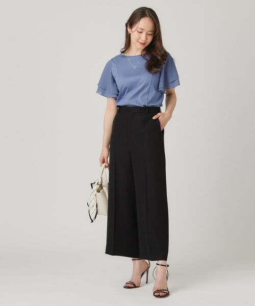 COUP DE CHANCE / クードシャンス パンツ | 【洗える／日本製／裏付き】センタープレス入ワイドパンツ | 詳細6