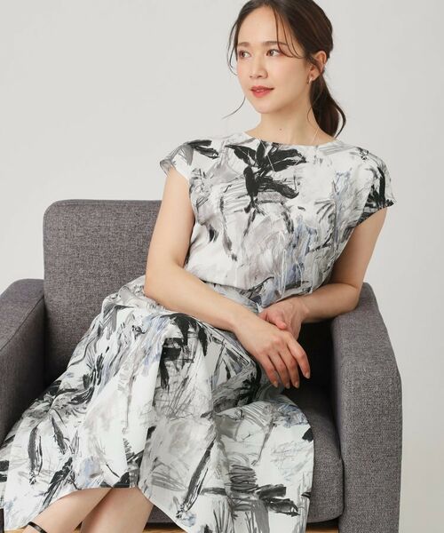 COUP DE CHANCE / クードシャンス スカート | 【洗える／日本製】プリント柄フレアスカート | 詳細1