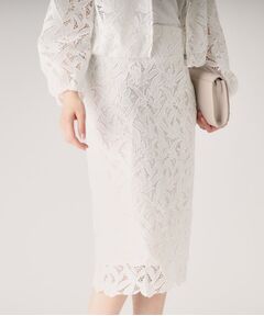 COUP DE CHANCE / クードシャンス スカート | 【レース／セットアップ可】ストレートシルエットのスカート