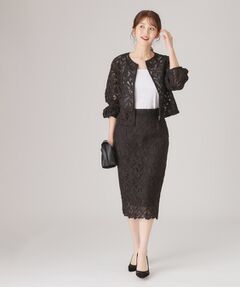 COUP DE CHANCE / クードシャンス スカート | 【レース／セットアップ可】ストレートシルエットのスカート