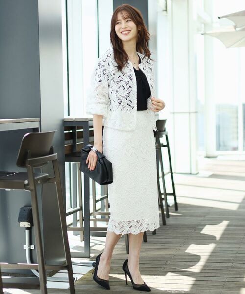 COUP DE CHANCE / クードシャンス スカート | 【レース／セットアップ可】ストレートシルエットのスカート | 詳細1