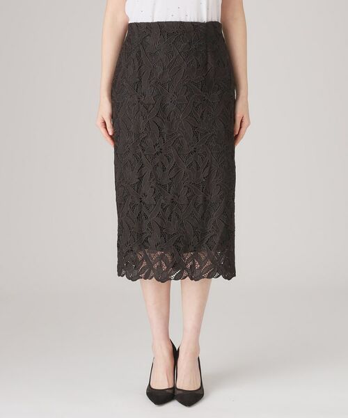 COUP DE CHANCE / クードシャンス スカート | 【レース／セットアップ可】ストレートシルエットのスカート | 詳細11