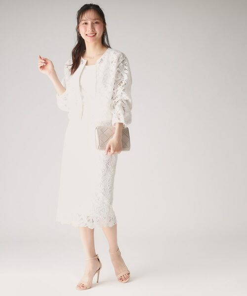 COUP DE CHANCE / クードシャンス スカート | 【レース／セットアップ可】ストレートシルエットのスカート | 詳細3