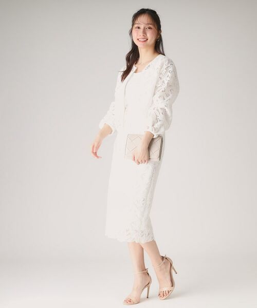 COUP DE CHANCE / クードシャンス スカート | 【レース／セットアップ可】ストレートシルエットのスカート | 詳細4