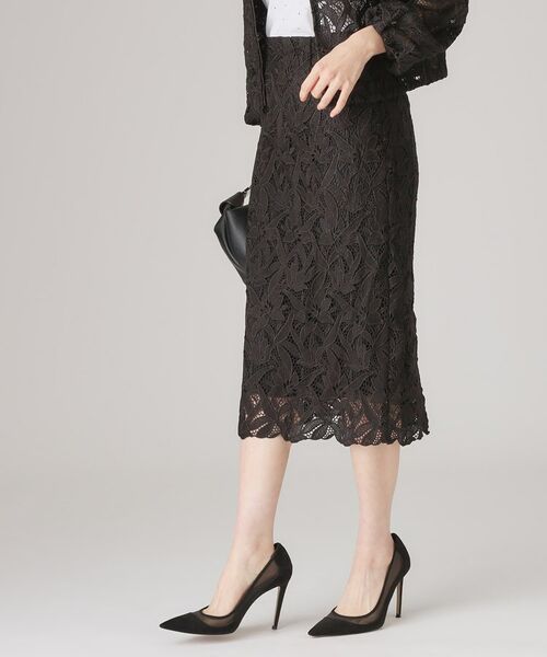 COUP DE CHANCE / クードシャンス スカート | 【レース／セットアップ可】ストレートシルエットのスカート | 詳細6