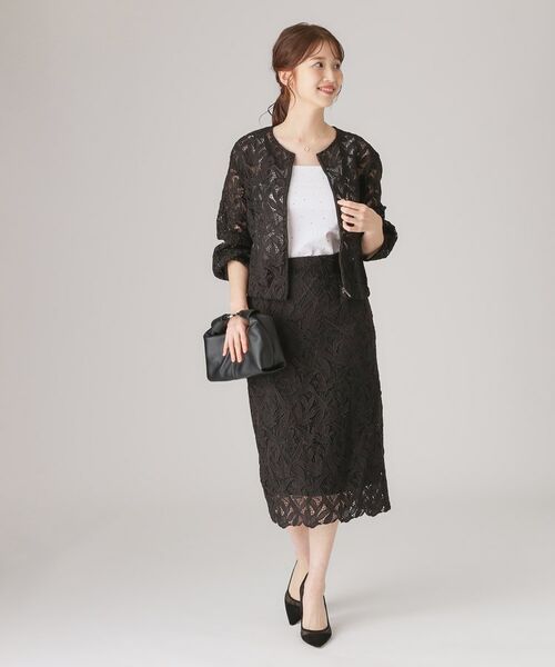 COUP DE CHANCE / クードシャンス スカート | 【レース／セットアップ可】ストレートシルエットのスカート | 詳細7