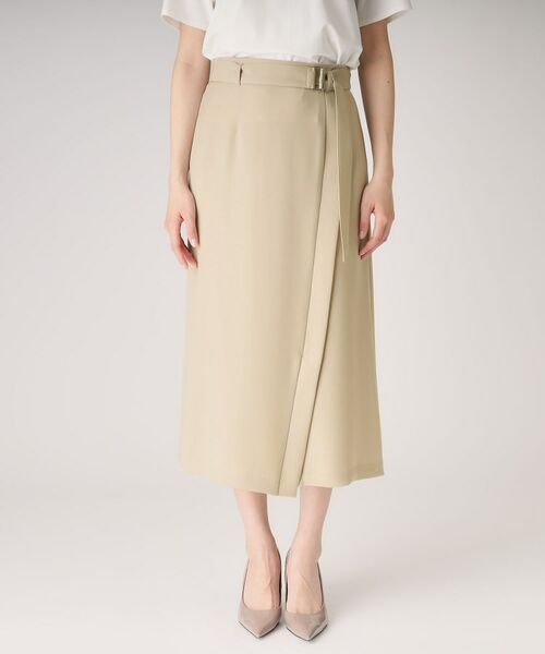 COUP DE CHANCE / クードシャンス スカート | 【洗える／日本製】ラップ風デザインスカート | 詳細13