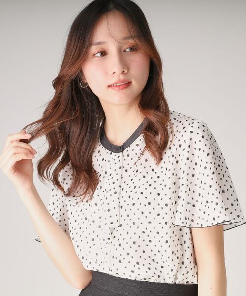 COUP DE CHANCE / クードシャンス シャツ・ブラウス | 【洗える】フリルデザインブラウス(ホワイト(501))