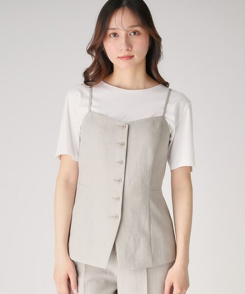 COUP DE CHANCE / クードシャンス キャミソール・チューブトップ | 【洗える／日本製】ビスチエ | 詳細8