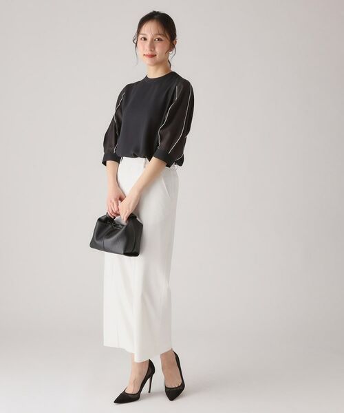 COUP DE CHANCE / クードシャンス シャツ・ブラウス | 【洗える/刺しゅうディテール】袖デザインブラウス | 詳細10