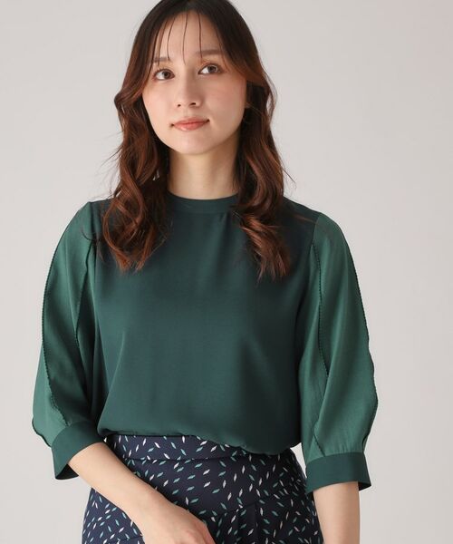 COUP DE CHANCE / クードシャンス シャツ・ブラウス | 【洗える/刺しゅうディテール】袖デザインブラウス | 詳細13