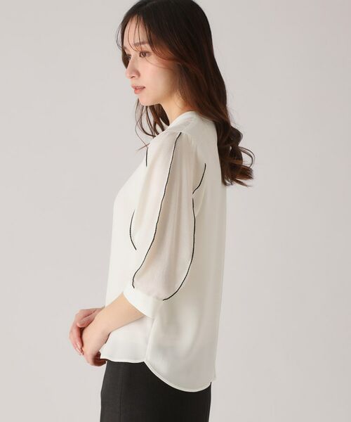 COUP DE CHANCE / クードシャンス シャツ・ブラウス | 【洗える/刺しゅうディテール】袖デザインブラウス | 詳細21