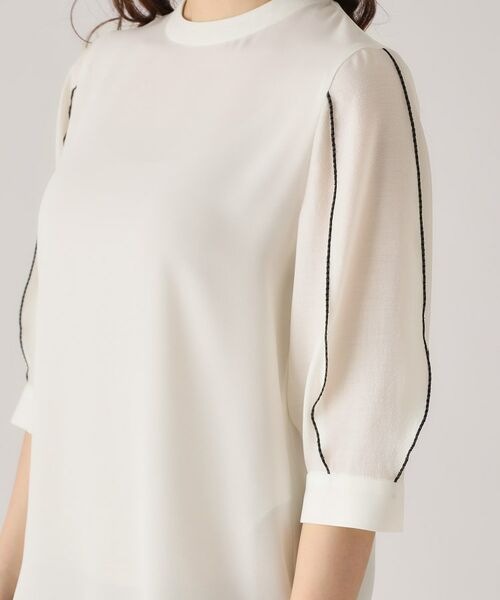 COUP DE CHANCE / クードシャンス シャツ・ブラウス | 【洗える/刺しゅうディテール】袖デザインブラウス | 詳細25