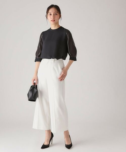 COUP DE CHANCE / クードシャンス シャツ・ブラウス | 【洗える/刺しゅうディテール】袖デザインブラウス | 詳細9