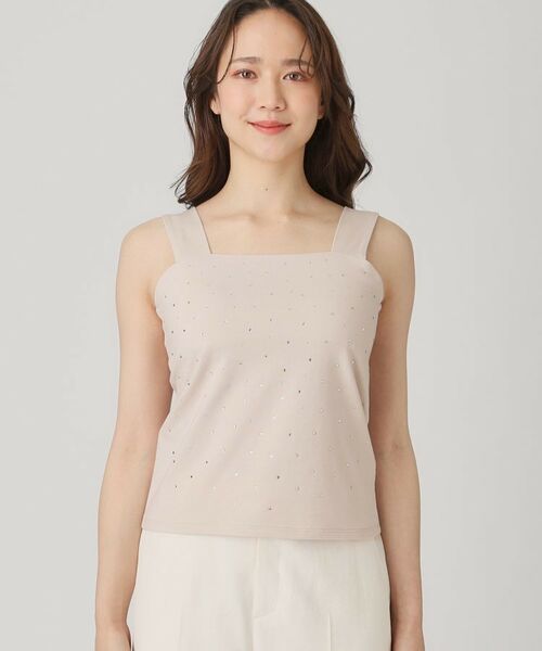 COUP DE CHANCE / クードシャンス キャミソール・チューブトップ | 【洗える／日本製】ジルコンキャミソール | 詳細12