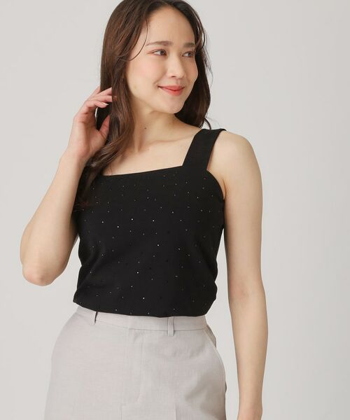 COUP DE CHANCE / クードシャンス キャミソール・チューブトップ | 【洗える／日本製】ジルコンキャミソール | 詳細4