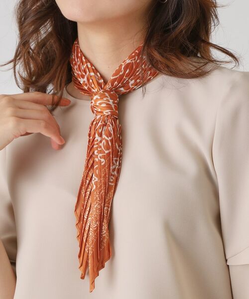 COUP DE CHANCE / クードシャンス バンダナ・スカーフ | アラベスクプリーツスカーフ／旬カラー／バックやヘアにもアレンジ | 詳細3