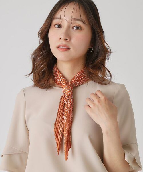 COUP DE CHANCE / クードシャンス バンダナ・スカーフ | アラベスクプリーツスカーフ／旬カラー／バックやヘアにもアレンジ | 詳細4