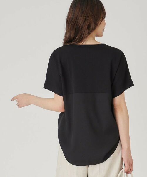 COUP DE CHANCE / クードシャンス ニット・セーター | 【洗える／ヒップ丈】異素材組合せトップス | 詳細6