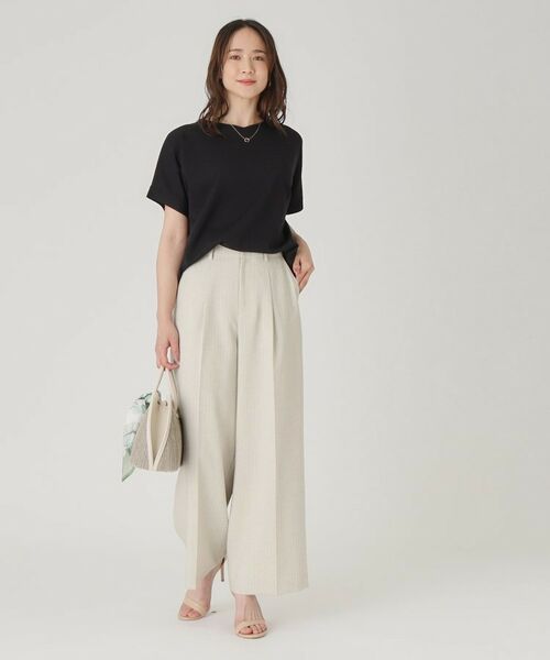 COUP DE CHANCE / クードシャンス ニット・セーター | 【洗える／ヒップ丈】異素材組合せトップス | 詳細7