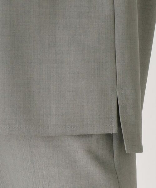 COUP DE CHANCE / クードシャンス カットソー | 【洗える/日本製/ビスチエレイヤード風/セットアップ可】異素材組合せのジャージプルオーバー | 詳細18