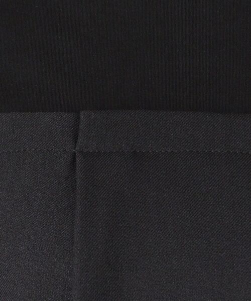 COUP DE CHANCE / クードシャンス カットソー | 【洗える/日本製/ビスチエレイヤード風/セットアップ可】異素材組合せのジャージプルオーバー | 詳細4