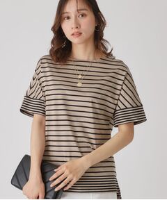 COUP DE CHANCE / クードシャンス カットソー | 【洗える／日本製】ボーダー切替デザイントップス