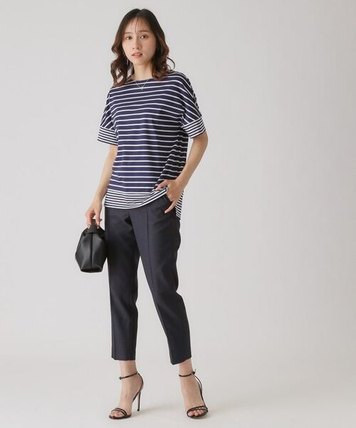 COUP DE CHANCE / クードシャンス カットソー | 【洗える/日本製】ボーダー切替デザイントップス | 詳細10