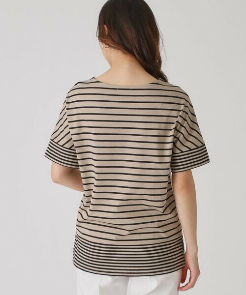 COUP DE CHANCE / クードシャンス カットソー | 【洗える/日本製】ボーダー切替デザイントップス | 詳細14