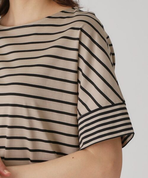 COUP DE CHANCE / クードシャンス カットソー | 【洗える/日本製】ボーダー切替デザイントップス | 詳細16