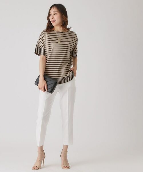 COUP DE CHANCE / クードシャンス カットソー | 【洗える/日本製】ボーダー切替デザイントップス | 詳細5