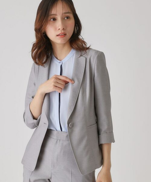 COUP DE CHANCE / クードシャンス テーラードジャケット | 【手洗い可/日本製】テーラードジャケット(グレー(012))