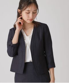 COUP DE CHANCE / クードシャンス ノーカラージャケット | 【手洗い可／日本製】ノーカラージャケット