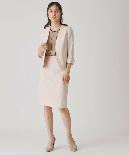 COUP DE CHANCE / クードシャンス ノーカラージャケット | 【手洗い可／日本製】ノーカラージャケット | 詳細14