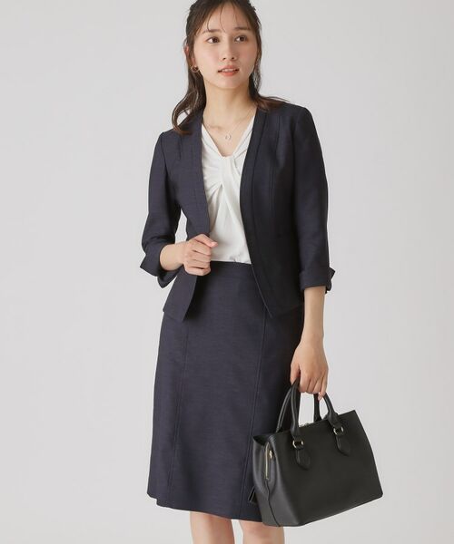 COUP DE CHANCE / クードシャンス ノーカラージャケット | 【手洗い可／日本製】ノーカラージャケット | 詳細18