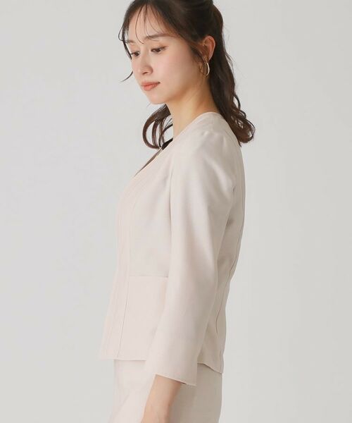 COUP DE CHANCE / クードシャンス ノーカラージャケット | 【手洗い可／日本製】ノーカラージャケット | 詳細21