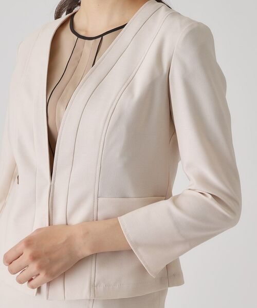 COUP DE CHANCE / クードシャンス ノーカラージャケット | 【手洗い可／日本製】ノーカラージャケット | 詳細25