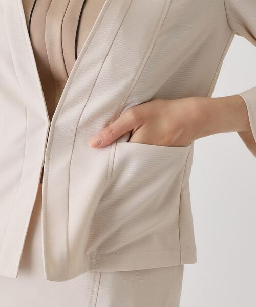 COUP DE CHANCE / クードシャンス ノーカラージャケット | 【手洗い可／日本製】ノーカラージャケット | 詳細28