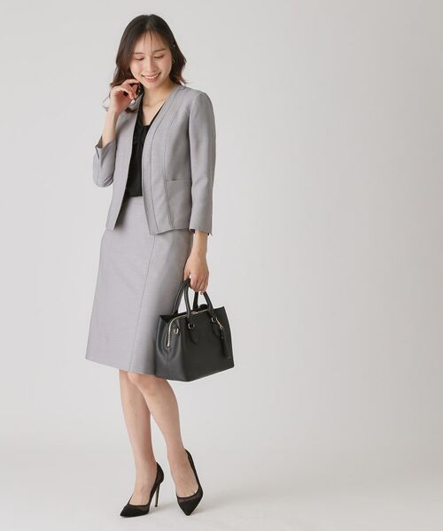 COUP DE CHANCE / クードシャンス ノーカラージャケット | 【手洗い可／日本製】ノーカラージャケット | 詳細7