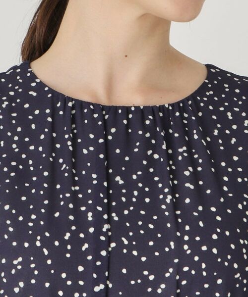 COUP DE CHANCE / クードシャンス ミニ丈・ひざ丈ワンピース | 【洗える／プリーツ加工】ランダムドットのプリーツワンピース | 詳細13